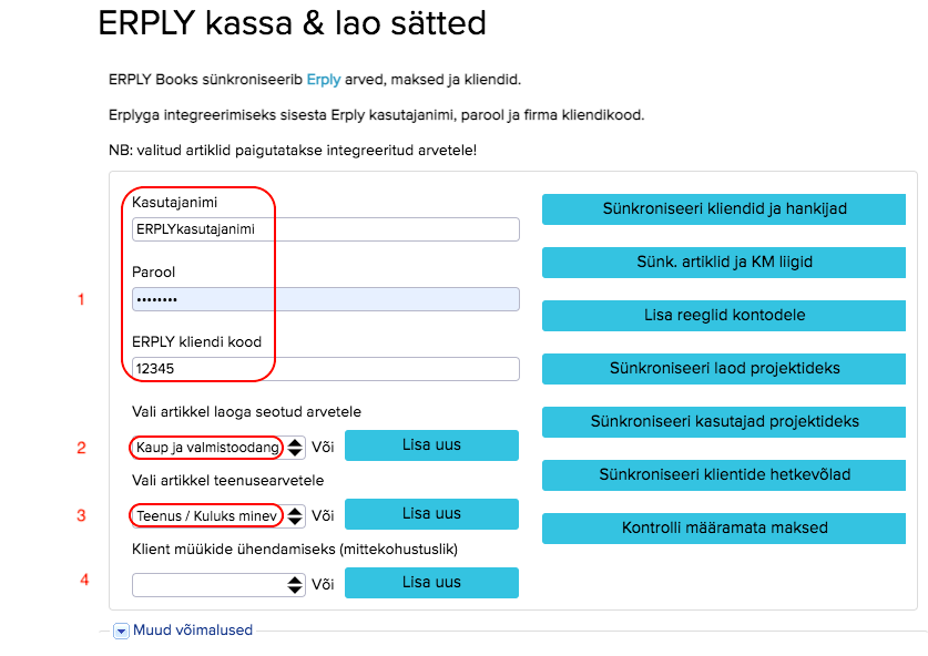 ERPLY Kassa- ja Laotarkvara